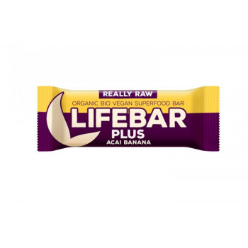 Lifebar plus açai s banánem BIO RAW 47g